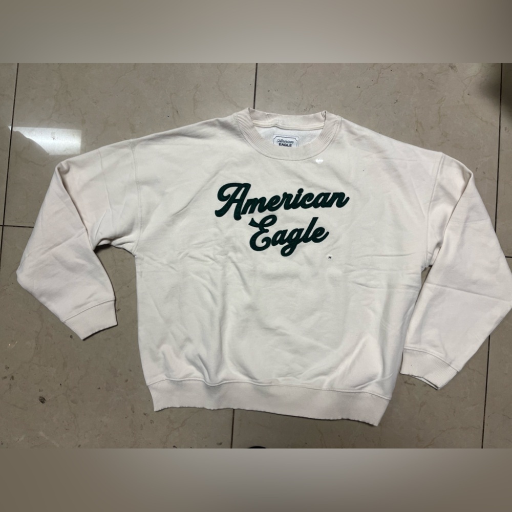 American Eagle Outfitters Cream Sweater for Men - Picture 4 of 6